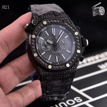 Charger l'image dans la galerie, Men Diament Gold Watches Luxury Brand Design Gold Diamond Watch for Men Quartz Watch Waterproof Men Wristwatch Clock Iced Out (4317424451669)