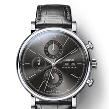 Charger l&#39;image dans la galerie, LOBINNI Luxury Mechanical Gear Watch Men gift Japan Movement Automatic black self winder Sapphire Watch Brand Men Metal Bezel (4317438246997)