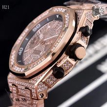 Charger l'image dans la galerie, Men Diament Gold Watches Luxury Brand Design Gold Diamond Watch for Men Quartz Watch Waterproof Men Wristwatch Clock Iced Out (4317424451669)