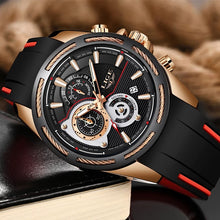 Charger l'image dans la galerie, LIGE Silicone Strap Men new Watches 2019 Fashion Top Brand luxury Business Luminous Quartz Watch Men Casual Waterproof Date Clock (4313218547797)