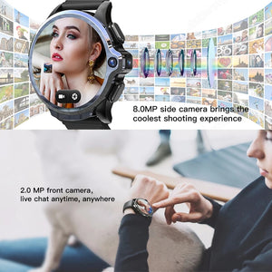 KOSPET Prime 3GB 32GB Smartwatch téléphone 1260mAh batterie double caméra visage ID unclok 1.6 pouces 4G Android montre intelligente Bluetooth GPS (4313158418517)