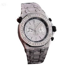 Charger l'image dans la galerie, Men Diament Gold Watches Luxury Brand Design Gold Diamond Watch for Men Quartz Watch Waterproof Men Wristwatch Clock Iced Out (4317424451669)